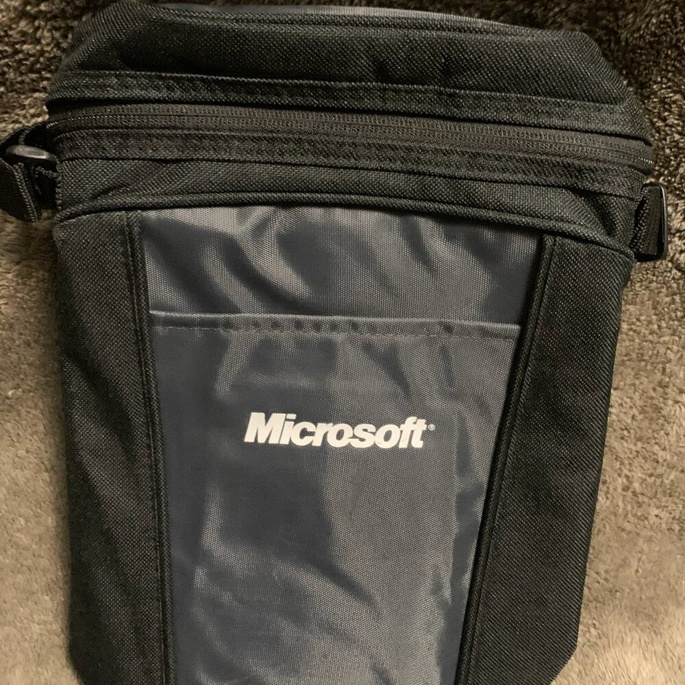 MIICROSOFT BLACK TOTE TRAVEL BAG